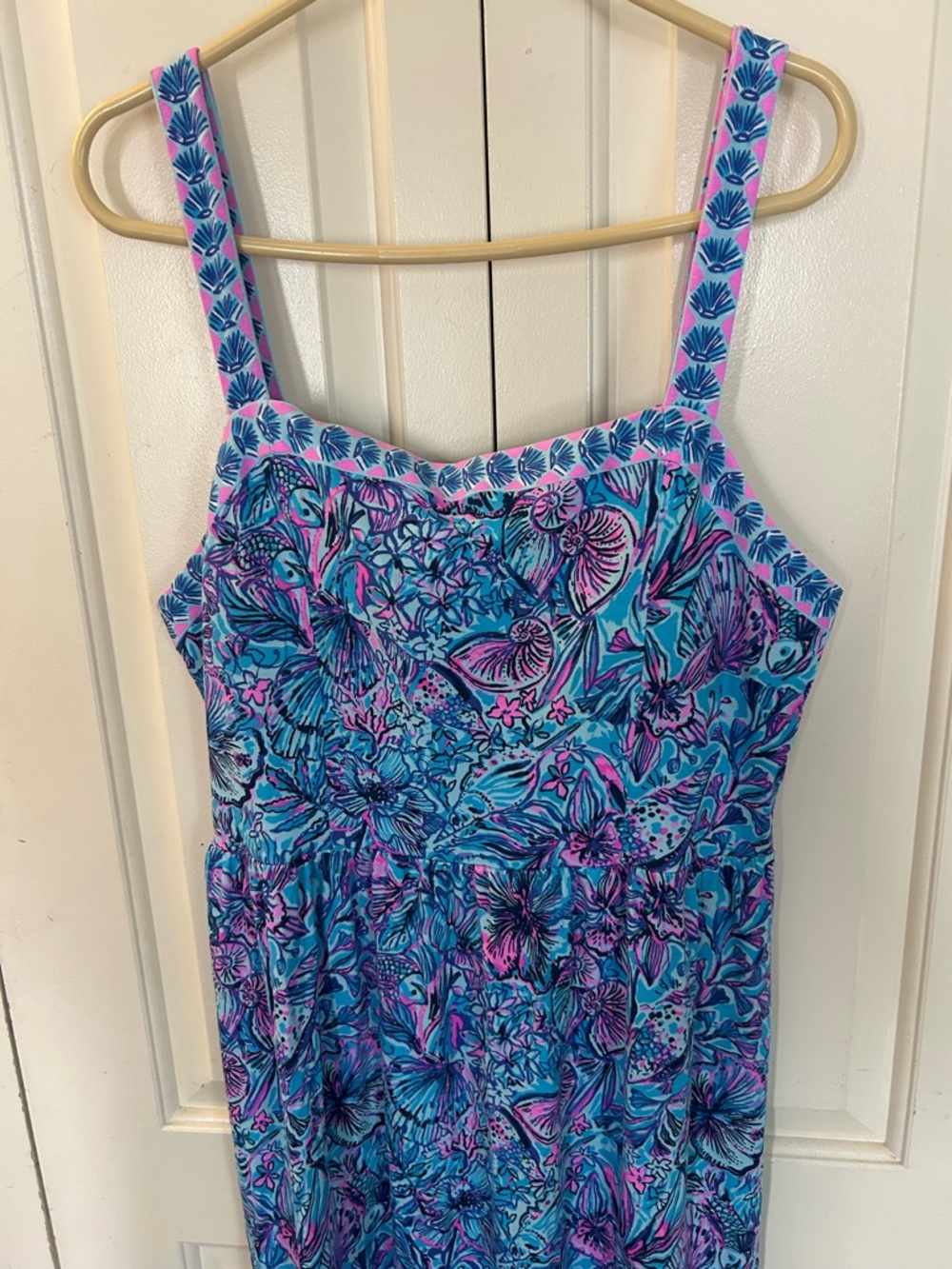 Lilly Pulitzer Marisol Maxi Dress Beach Tropical Vibrant Size 12 - Picture 2 of 12
